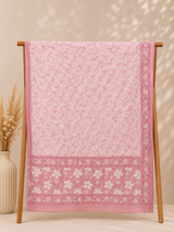 Inaaya Blush Blossom Elegance Cotton Dupatta