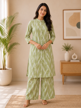 Aurelle Ikat Charm Ethnic Co-ord Set