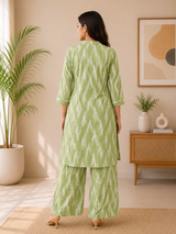 Aurelle Ikat Charm Ethnic Co-ord Set