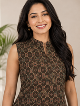 Aarna Brown Haven Floral Cotton Co-Ord Set