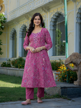 Devanshi Rani Pink Classic Cotton Kurta Pant Only