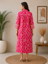 Rani Majestic Premium Dobby print Cotton Dress