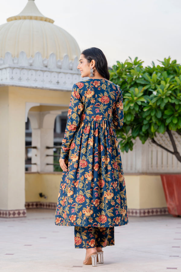 Saanvi Anarkali Flair Kurta Pant Set
