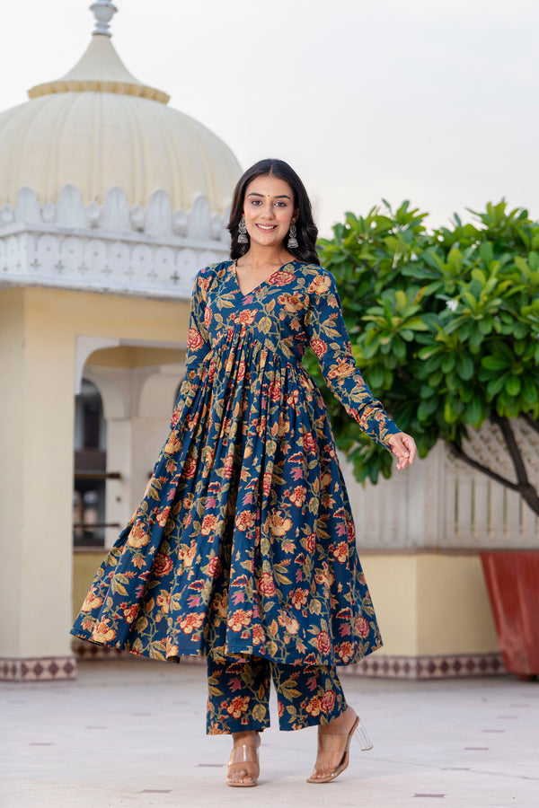 Saanvi Anarkali Flair Kurta Pant Set