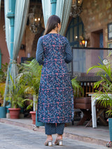 Hoor Floral Print Cotton Suit Set
