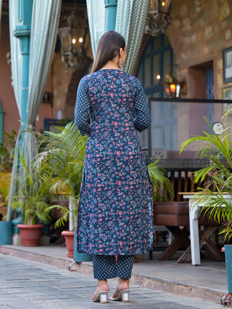 Hoor Floral Print Cotton Suit Set