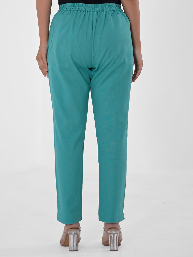 Tiffany Blue Cotton Pants
