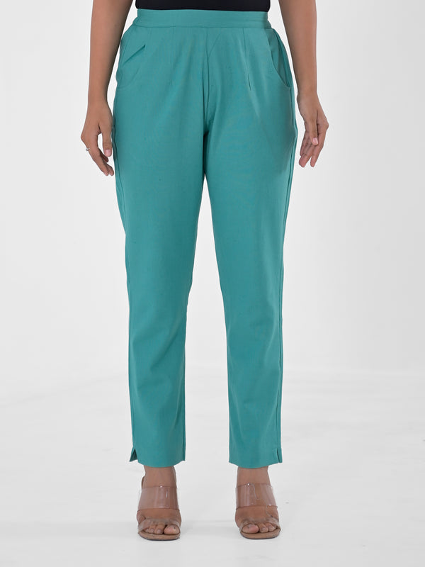 Tiffany Blue Cotton Pants