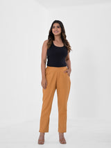 Caramel Cotton Pants