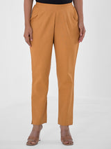 Caramel Cotton Pants