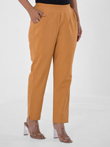 Caramel Cotton Pants