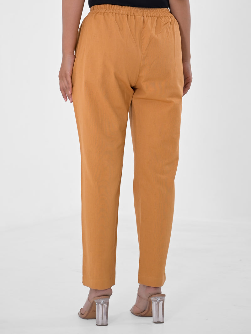 Caramel Cotton Pants