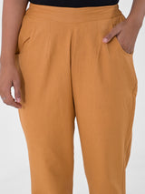 Caramel Cotton Pants