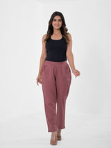 Rose Taupe Cotton Pants