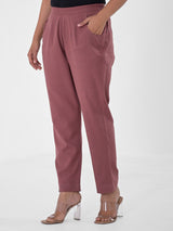 Rose Taupe Cotton Pants