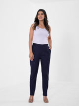 Navy Blue 4-Way Stretchable Pants