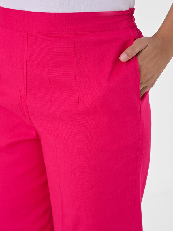 Hot Pink 4-Way Stretchable Pants