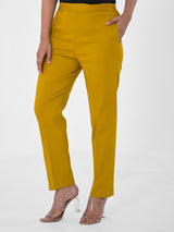 Mustard 4-Way Stretchable Pants