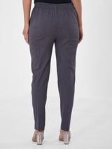 Dark Grey 4-Way Stretchable Pants