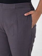 Dark Grey 4-Way Stretchable Pants