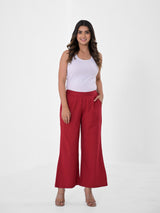 Maroon Palazzo pant