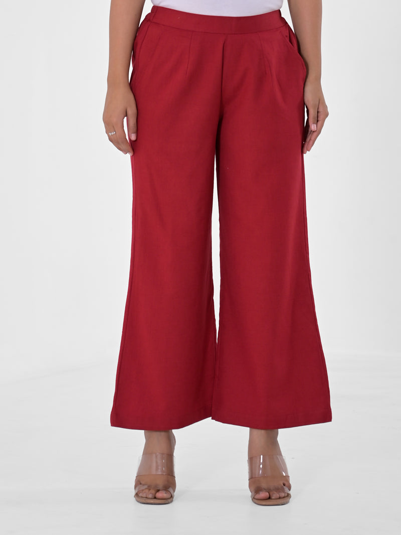 Maroon Palazzo pant