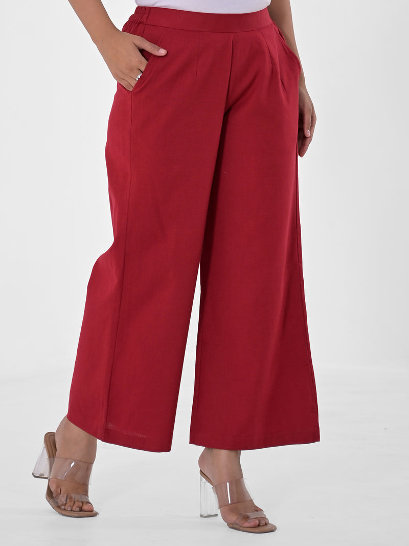 Maroon Palazzo pant