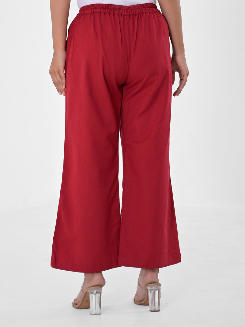 Maroon Palazzo pant