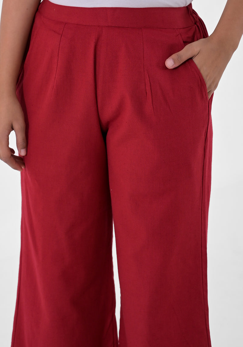 Maroon Palazzo pant