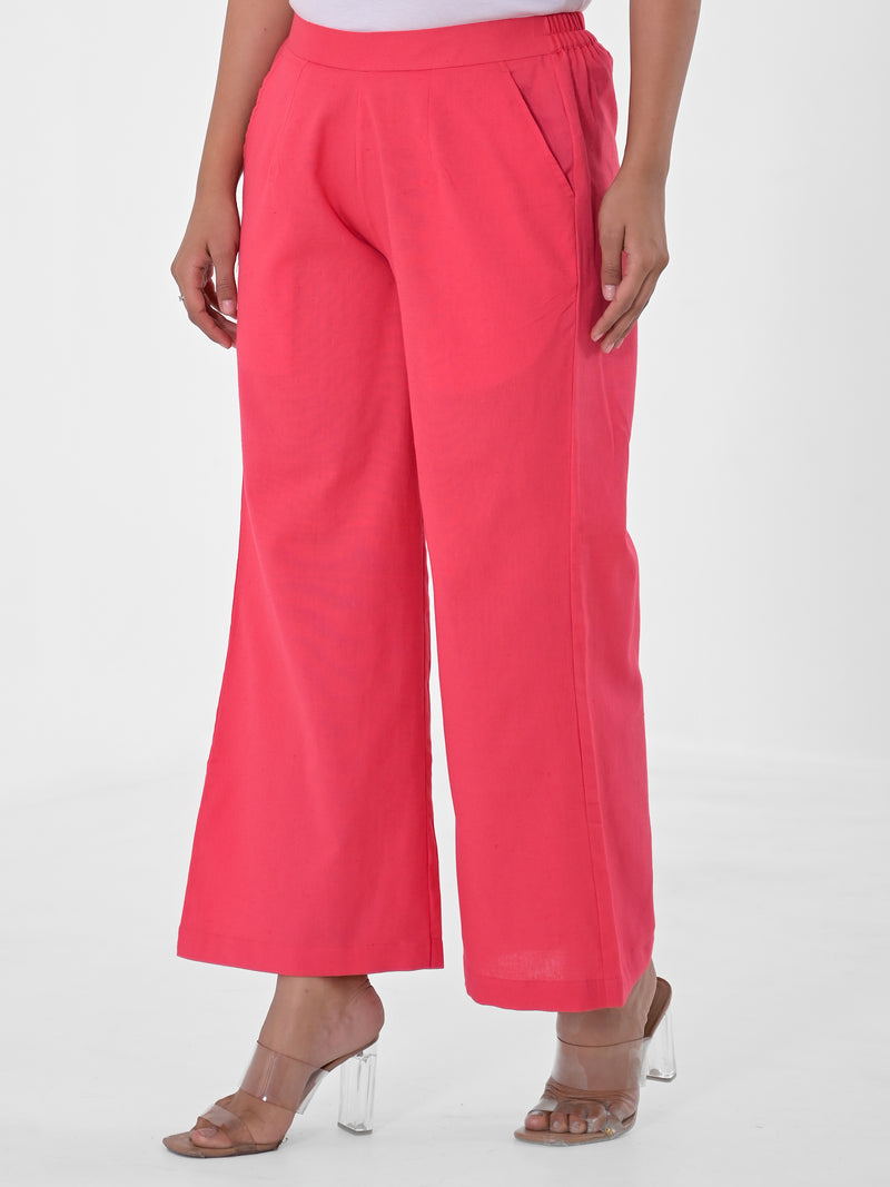 Imperial Red Palazzo pant