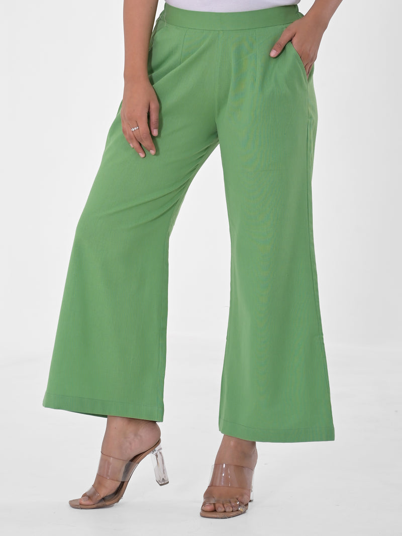 Pea Green Palazzo pant
