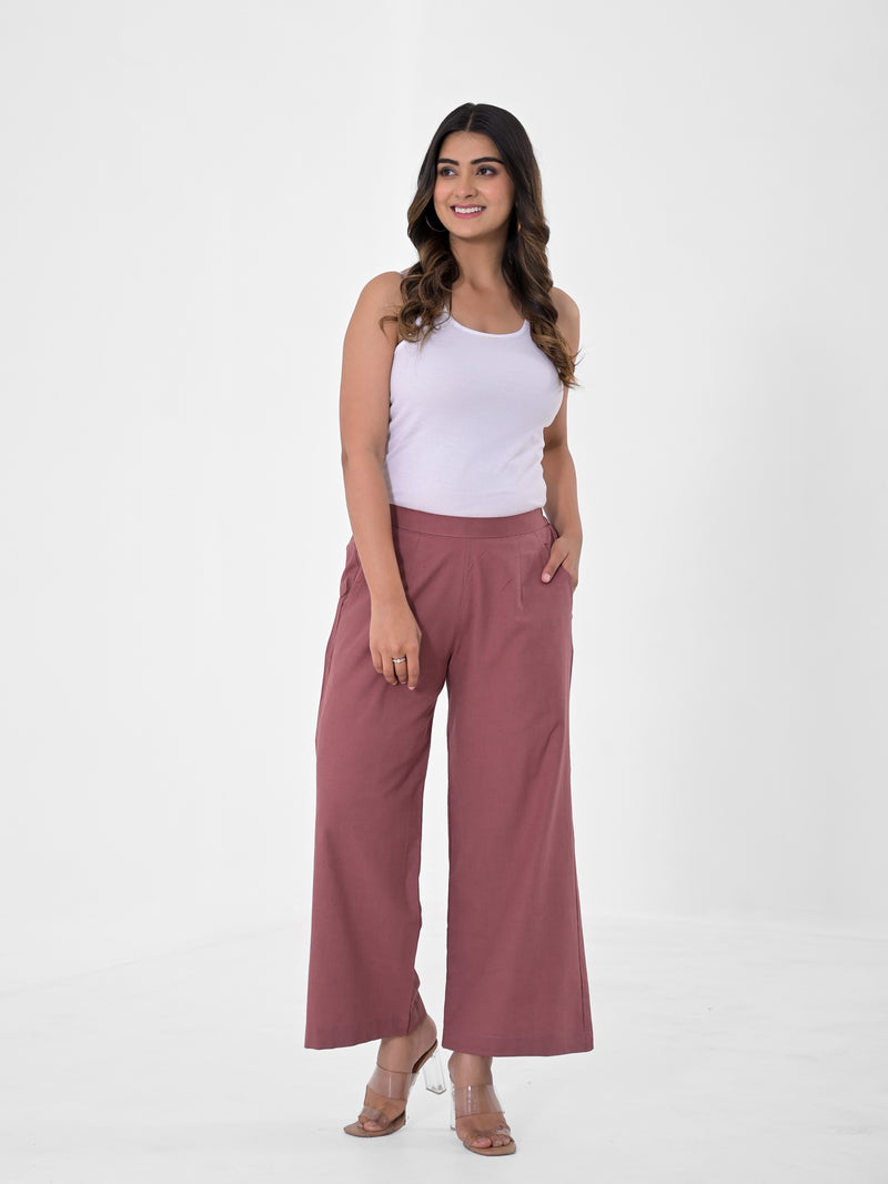 Rose Taupe Palazzo pant