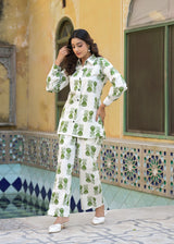Amor Green Printed Co-Ord Set