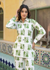 Amor Green Printed Co-Ord Set