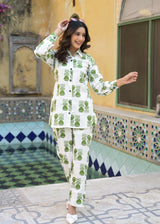 Amor Green Printed Co-Ord Set