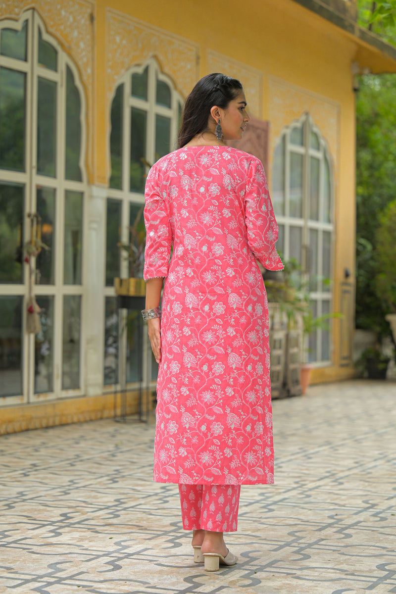 Rang-e-Gulaab Cotton Kurta Pant