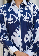 Abstract Waves Blue Cord Set