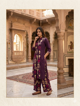 Noor Aangan Ikat  Ethnic Cotton Co-Ord Set