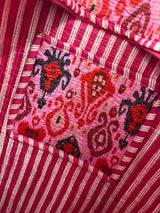 Rave pink quilted tote bag