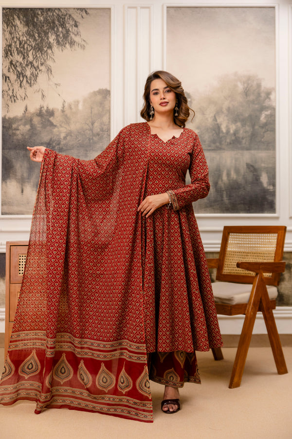 anarakali dresses Cbazaar Women's Anarkali Suit | Maroon Silk Embroidered Sequins A Line Gorgeous Anarkali Suit | Maroon | A Line | Chic Style | Eid The dupatta not only adds elegance but also offers a sense of tradition and grandeur perfect for festive occasions Glamorous Royal Blue Color Georgette
