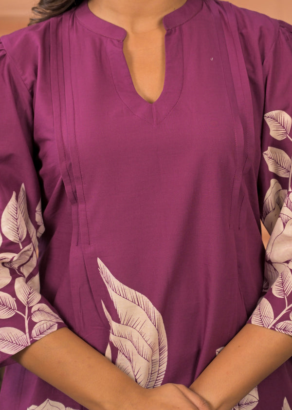 Bold in Botanics Mulberry Co-ord Set.