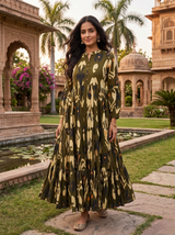 Inaaya Gulmohar Grace Tiered Cotton Midi Dress