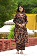 Paisley Kaliya Block Print Suit Set