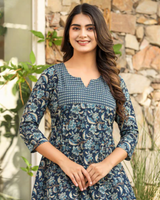 FLORAL FANTASY SHORT KURTA
