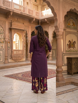 Noor Aangan Ikat  Ethnic Cotton Co-Ord Set