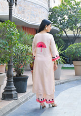 Pankhudi Blue Printed Cotton Co-Ord Set