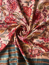 Gaeti Green handblock printed chanderi dupatta