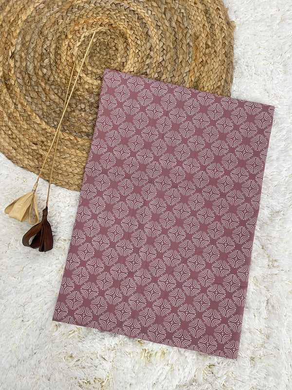 Zouk pink printed cotton fabric (WIDTH 42 INCHES)