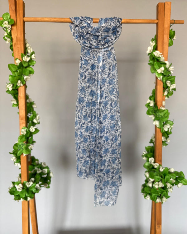 Malini blue dupatta