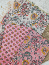 Phoolvatika Rose Garden Printed Chanderi Unstitched Suit Set with Chanderi Dupatta